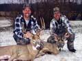35 & 145 class Canadian Whitetail deer taken on guided hunt in natural Manitoba wilderness.